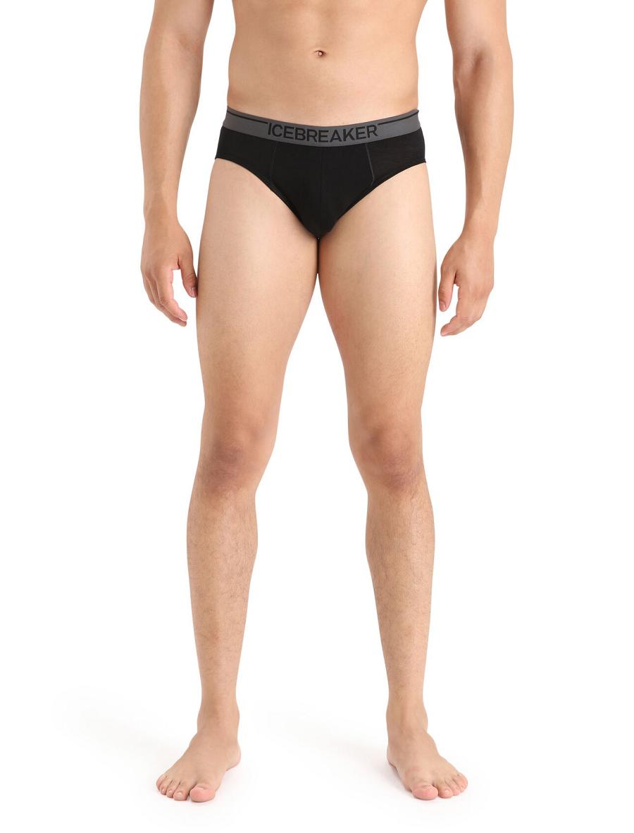 Sous Vêtement Icebreaker Merino Anatomica Briefs Homme Noir | FR 1299JPQJ